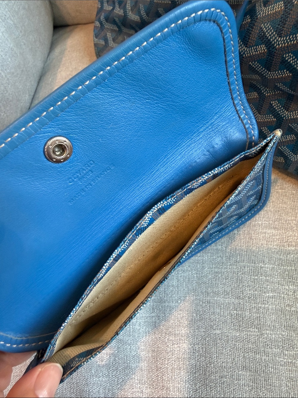 Goyard Saint Louis Tote PM - Sky Blue - Picture 7 of 10